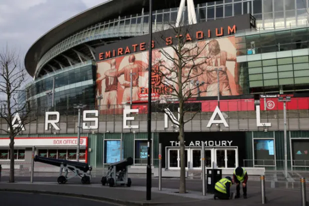 معقل آرسنال يخضع للحجر الصحي (أ.ف.ب)
