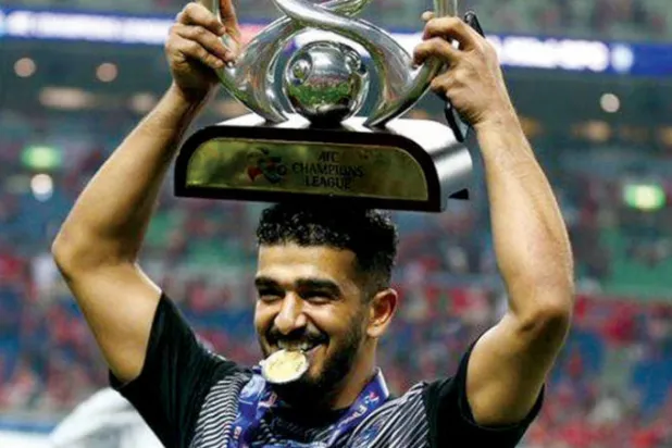 عبد الله المعيوف مع كأس دوري أبطال آسيا (الشرق الأوسط)