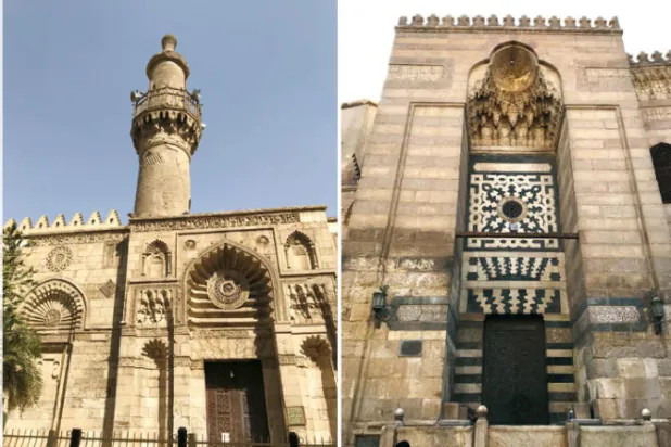 باب {مدرسة وخانقاه السلطان الظاهر برقوق}  -  مسجد الأقمر