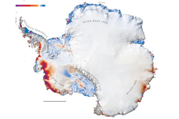 قمر صناعي يتيح للعلماء رؤية ذوبان القارة القطبية الجنوبية