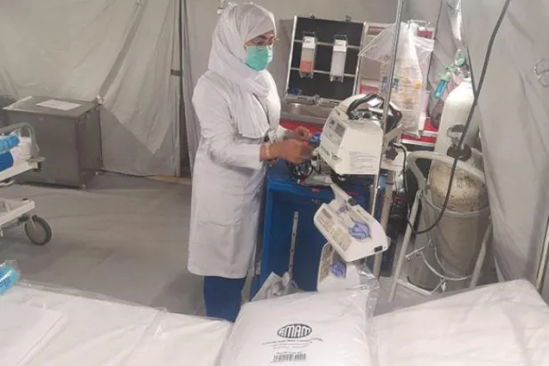 Asharq Al-Awsat Tours Makkah Field Hospital