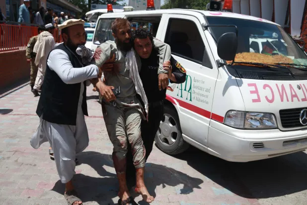 عشرات القتلى والجرحى بتفجير انتحاري استهدف جنازة قائد شرطة بأفغانستان