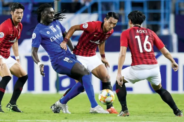 من مباراة الهلال في نهائي دوري أبطال آسيا أمام أوراوا (الشرق الأوسط)