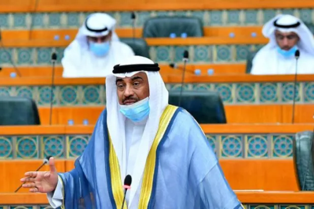 Kuveyt Başbakanı Şeyh Sabah Halid el-Hamad es-Sabah  dün Millet Meclisi'nde (KUNA)