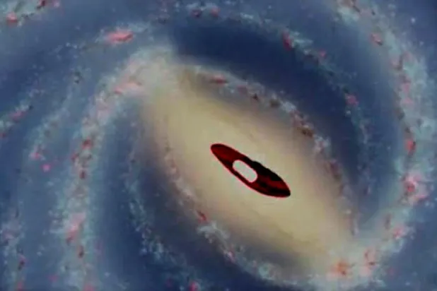 توهج أحمر غريب في قلب مجرة درب التبانة