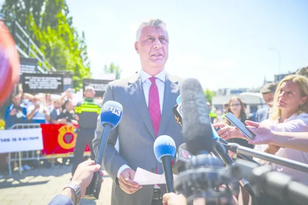 رئيس كوسوفو ينفي من لاهاي ارتكاب جرائم حرب خلال النزاع مع صربيا