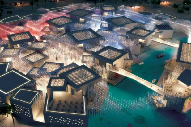 تصميم افتراضي لفكرة القرية الثقافية المزمع تشييدها بمشروع {أمالا} في السعودية (الشرق الأوسط)