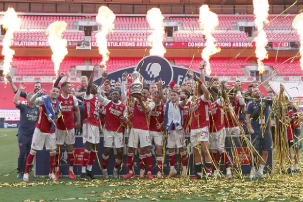 غياب الجماهير أضعف ميزانية آرسنال (أ.ب)