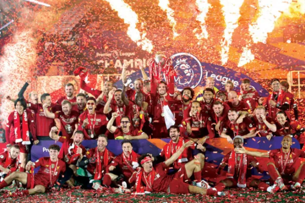 ليفربول توج باللقب وحقق أرقاماً غير مسبوقة لكن لم يتفوق على سيتي بالتهديف (رويترز)