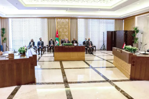 قمة عمان الثلاثية تطالب بحماية الأمن العربي من التدخلات الخارجية