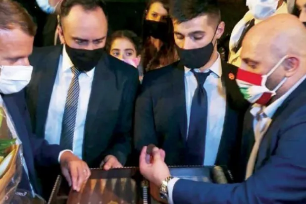A Custom-Made Ornate Backgammon Board... a Lebanese Gift to Macron