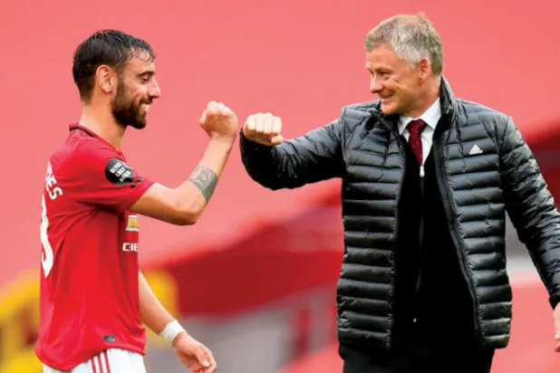 تعاقد سولسكاير مع برونو فيرنانديز منح تشكيلة يونايتد مزيداً من الإبداع (أ.ف.ب)