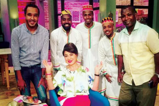 مادلين طبر في لقطة من برنامجها «حلوة يا دنيا»  