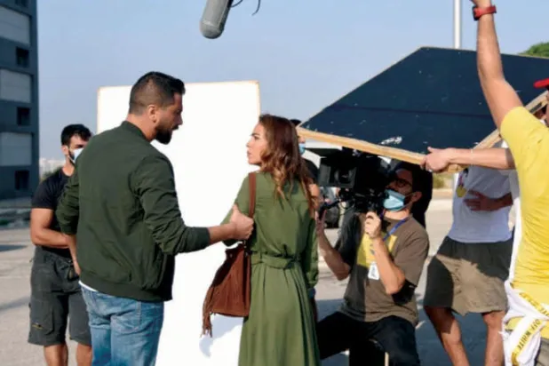 مشهد من مسلسل «خرزة زرقا»