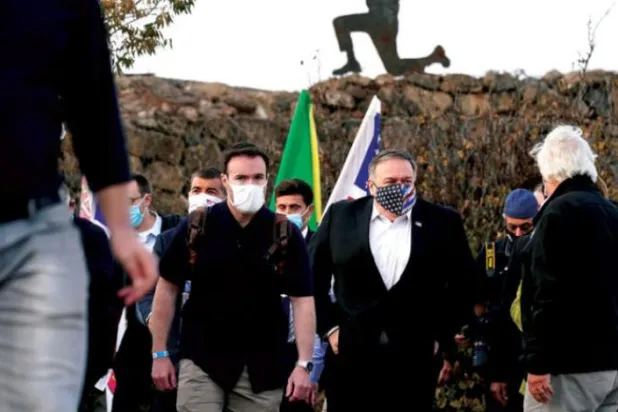 پومپیو نے گولان کا کیا دورہ اور اسے شام واپس کرنے کے خطرات میں کیا اضافہ