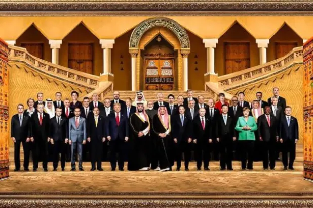 قادة العشرين... الصورة الجماعية عبر التقنيات واللوحات التشكيلية