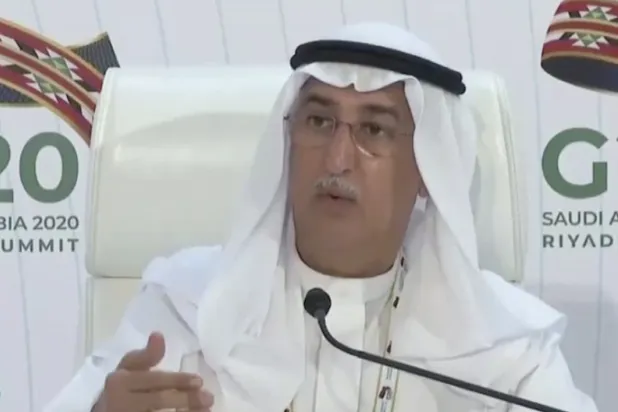 Saudi Arabia's G20 Sherpa Fahad Al-Mubarak on the last day of the G20 Riyadh Summit.