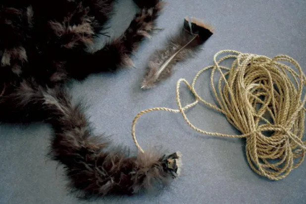 بطانية أثرية من ريش الديك الرومي عمرها 800 عام