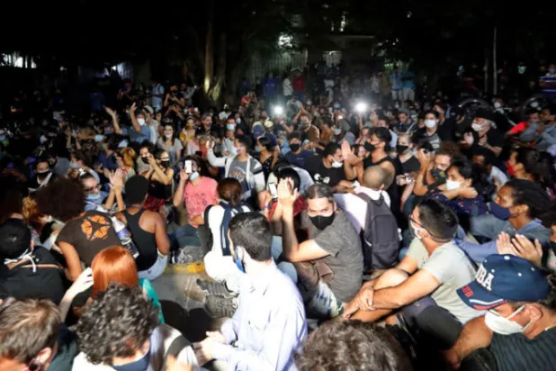 احتجاج نادر في كوبا للمطالبة بمزيد من حرية التعبير