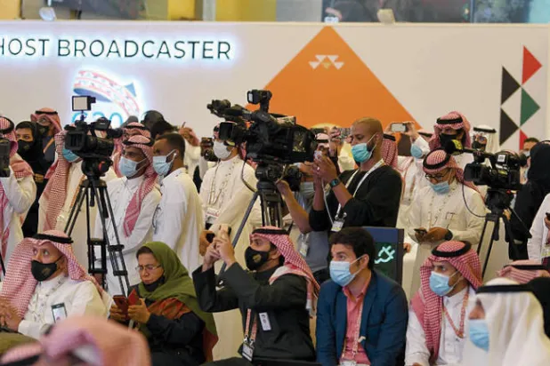 استوعب المركز الإعلامي أكثر من 250 إعلامياً من حول العالم