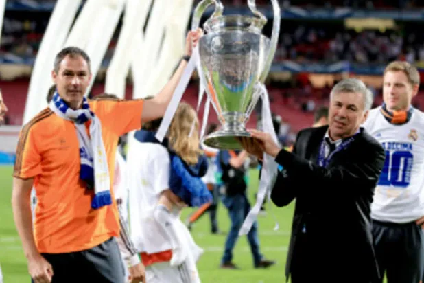 أنشيلوتي وكليمنت يحتفلان بكأس أبطال أوروبا مع ريال مدريد