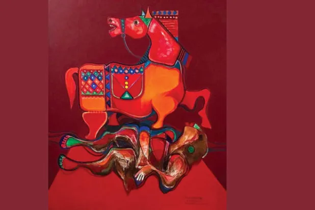 «حصان بابل»... يحرس الجندي الغافي في أرض المعركة