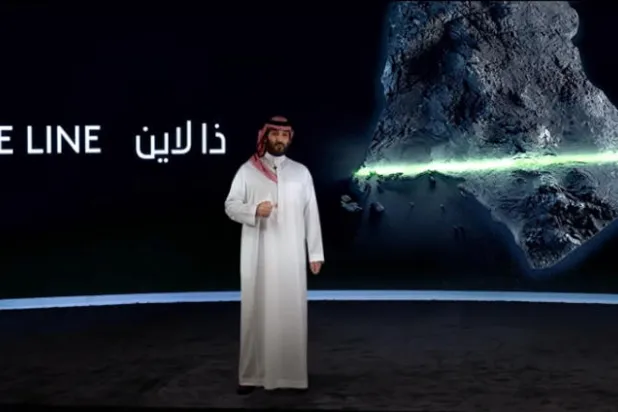 أسلوب إعلان «ذا لاين» يستحضر القائد العصري في الاتصال الإعلامي