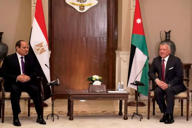 قمة مصرية ـ أردنية لتنشيط السلام