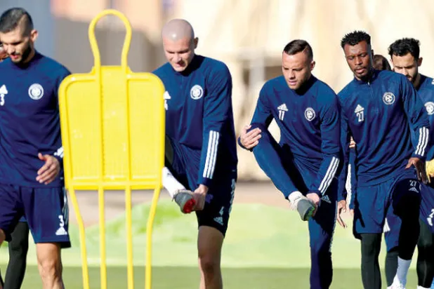 جانب من تدريبات الفيصلي الأخيرة (الشرق الأوسط)