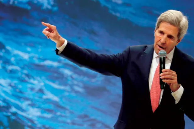 كيري يتعهد دوراً فعالاً للولايات المتحدة بعد عودتها لاتفاقية باريس المناخية