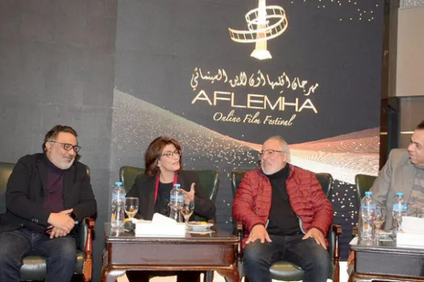 جانب من المؤتمر الصحافي الخاص بالمهرجان