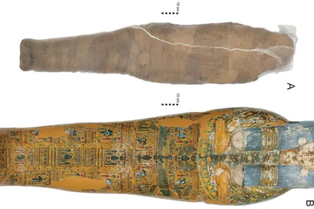 «درع طينية»... علاج جنائزي نادر لمومياء مصرية