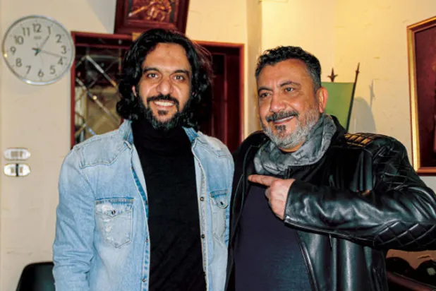سلطان مع المنتج نصر محروس بعد قرار فسخ التعاقد بينهما