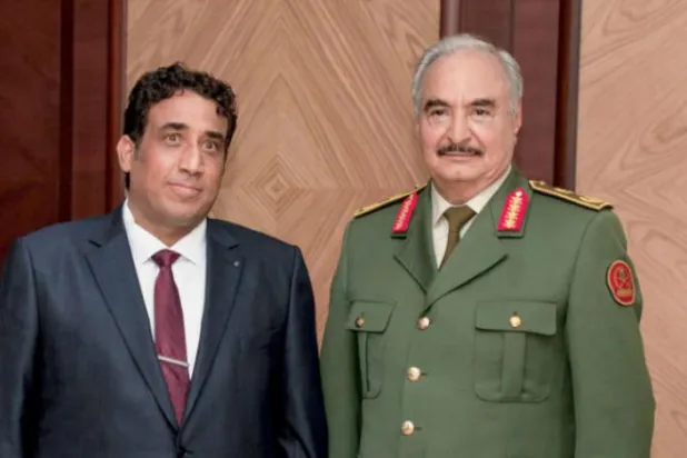 المنفی نے بن غازی کے پہلے دورے کے وقت حفتر سے کی ملاقات 