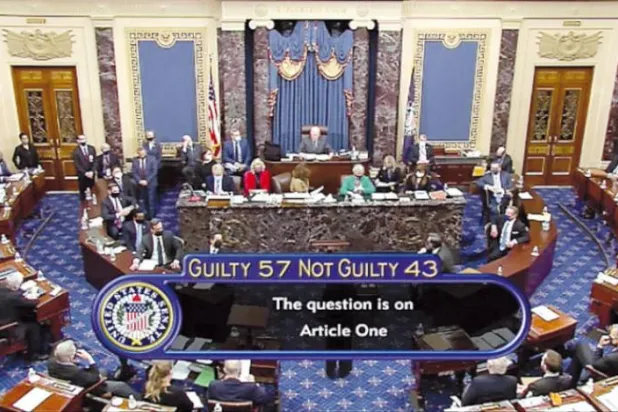 سینیٹ نے ٹرمپ کو کردیا بری 