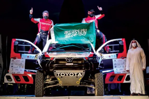 السعودي يزيد الراجحي بطلاً لرالي دبي الصحراوي
