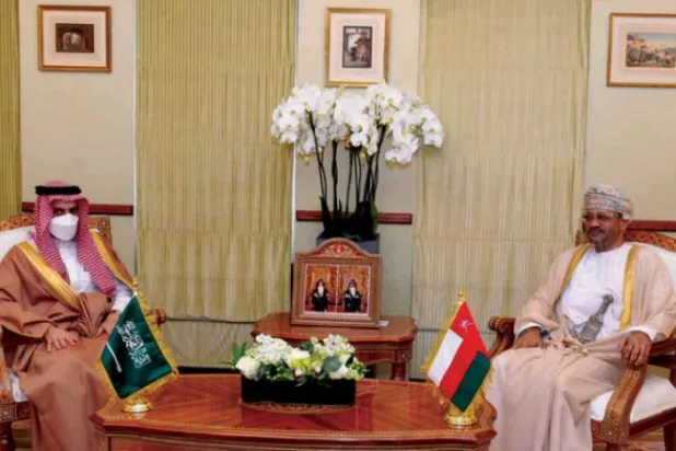 Suudi Arabistan ve Umman dışişleri bakanları Maskat’ta bir araya geldiler