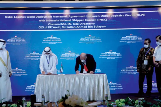 «موانئ دبي العالمية» لإنشاء ميناء ومنطقة لوجيستية في إندونيسيا