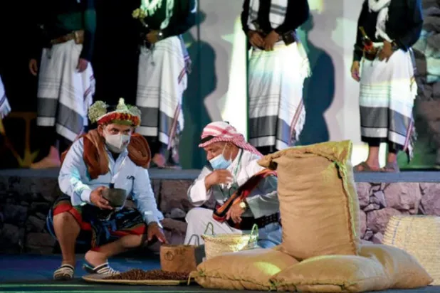 يعرف المهرجان بما تزخر به منطقة جازان والتوسع في إنتاج البن وتسويقه محلياً وخارجياً (الشرق الأوسط)