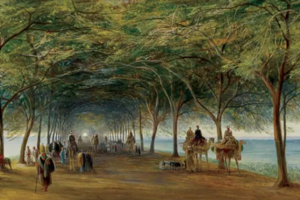 تابلوی «جاده اهرام» ادوارد لیر؛ شاهکاری که چوب حراج خورد