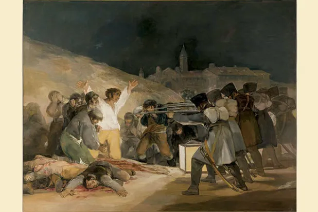 لوحة «إعدام» الشهيرة لغويا