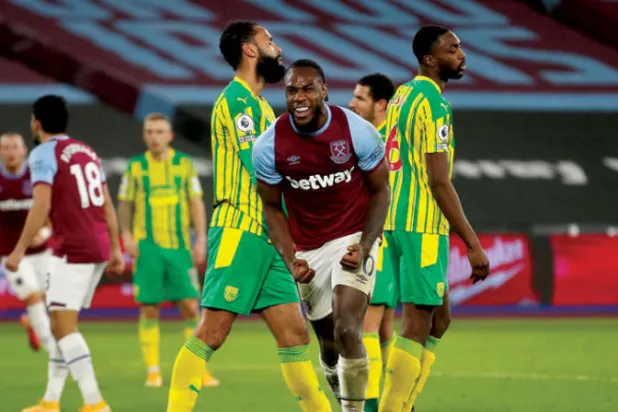 من المتوقع أن يعلن أنطونيو نجم وستهام قريباً انضمامه إلى منتخب جامايكا (أ.ف.ب)