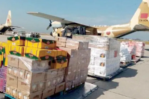 ملك المغرب يهب لبنان 90 طناً من المساعدات الغذائية