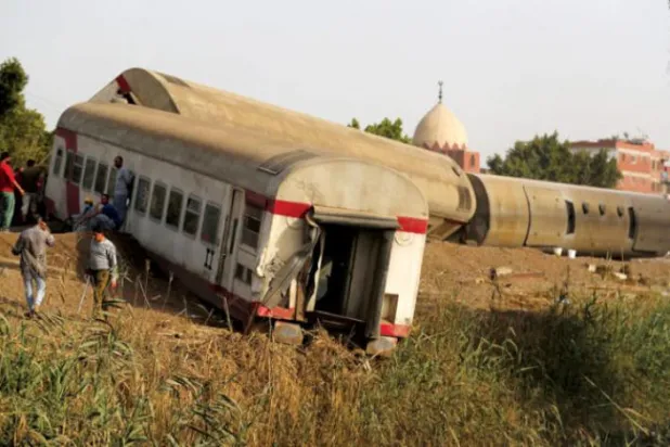 واژگونی قطار در مصر صد زخمی برجای گذاشت