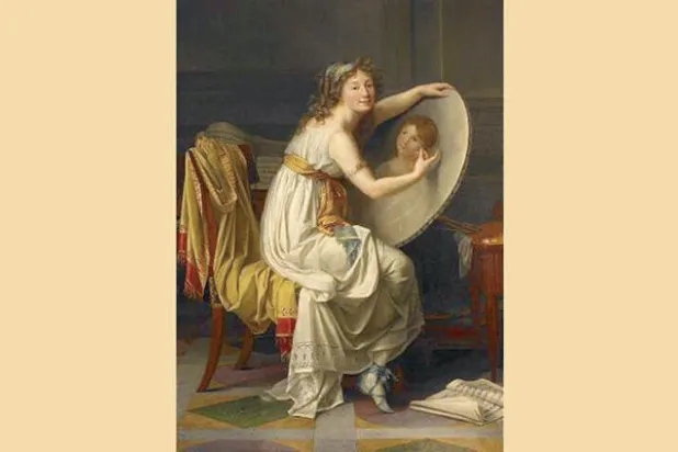 آديل رومانيه ترسم نفسها
