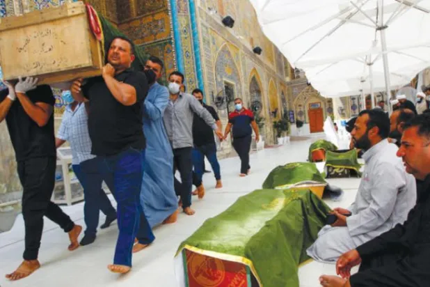 بغداد کے ایک اسپتال میں لگی آگ اور الکاظمی نے ذمہ داروں کے خلاف کی کارروائی 