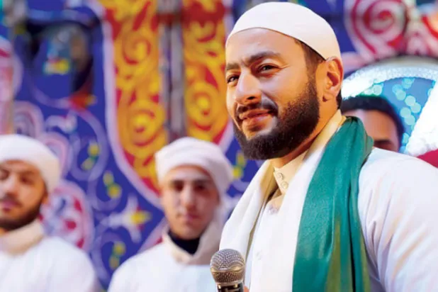 هلال في لقطة من مسلسله «المدّاح»