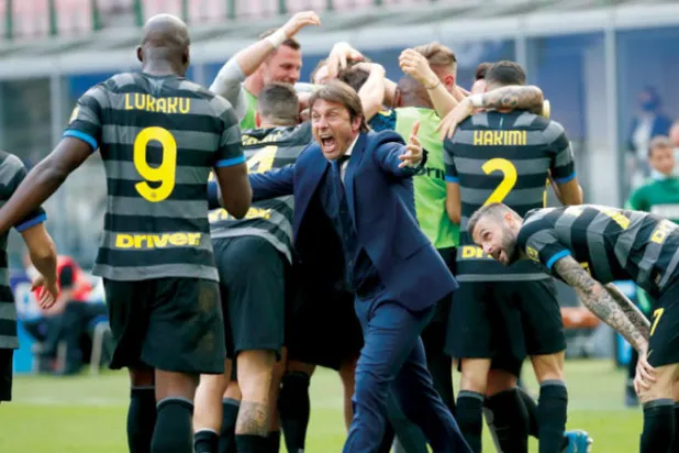 إنتر ميلان على مشارف الفوز ببطولة إيطاليا... وصراع مثير على مراكز المربع الذهبي