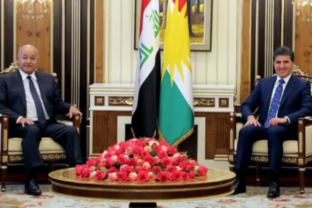 باقی فائلوں پر تبادلۂ خیال کرنے کے لئے برہم صالح  اربیل پہنچ چکے ہیں