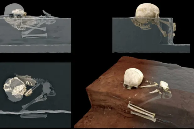 رفات طفل يكشف عن أقدم  دفن بشري في أفريقيا